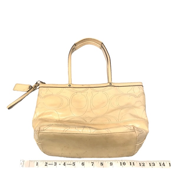 COACH Shoulder Hand Bag Light Yellow Women No. K1120 - F15142 - Picture 4 of 10